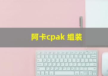 阿卡cpak 组装